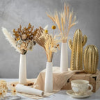 12 Pieces White Ceramic Vases for Flowers, 7.09" Tall, Modern - Image 2