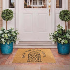 Funny The Entrance Way Outside Personalized Rug with Heavy-Duty Non Slip Outdoor Coconut Coir Doormat Pets Lover Gift 23.6 x 15.7 inch (Speak Friend and Enter) - Image 4