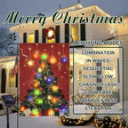 Lighted Christmas Garden Flag for Outside, Xmas Tree (Christmas Tree - Multicolor, 28x40 Inch) - Image 2