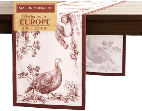 Maison d' Hermine Table Runner 100% Cotton 14.50" x 108" (Single Layer) by MaisondHermine