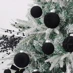 Velvet Christmas Ornaments Set 38Pcs Flocked Shatterproof Christmas Ornaments for Christmas Tree Decorations Xmas Decorative Hanging Christmas Ball Ornaments for Holiday Home Decor - Image 4