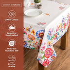 Maison d' Hermine Table Cloth Square Table Reusable 100% Cotton 54"x54" - Image 2