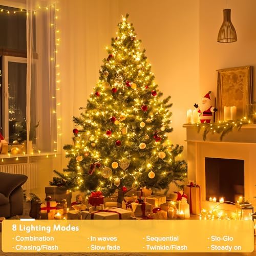 JMEXSUSS 400 LED Christmas Lights Outdoor Indoor String Lights Plug in - Image 4