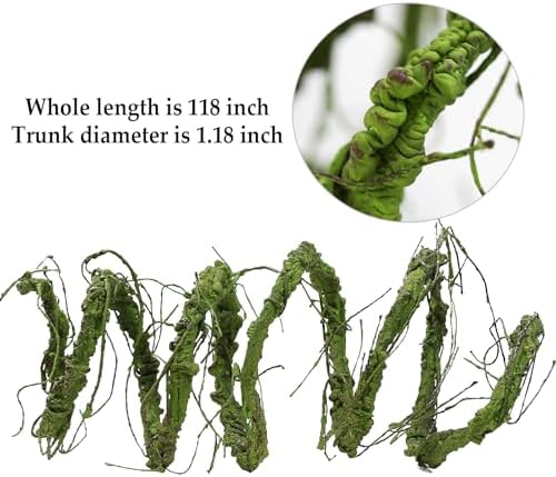 118"Green L Bendable Grapevines Garland Faux Tree Branch Wall Hanging Decor - Image 3