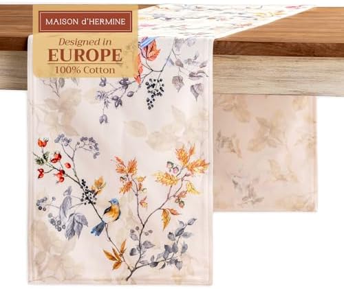 Maison d' Hermine Table Runner 100% Cotton 14.50" x 72" (Double Layer) by MaisondHermine