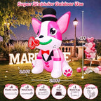 KOOY 4FT Height Mothers Day Inflatable Outdoor Decorations Valentines Inflatables Lovely Dog,Valentines Blow up Yard Decorations for Outdoor Indoor Party Wedding Anniversary - Image 5