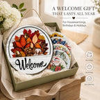 16 PCS Interchangeable Welcome Sign for Front Door, 12 Inch Wood Decor - Image 6