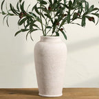 Ceramic Large Vase, Flower Vase Tall Rustic Farmhouse Decorative Vase Floral Pottery Vases for Home Decor Table Living Room Entryway Mantel Bedroom Bathroom Kitchen - 12" W by ooit
