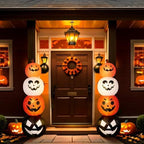 Fourluoo 2 Pcs 4.6 ft Halloween Inflatable Pumpkin Light up Yard Decor - Image 7