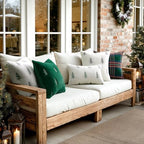 MIULEE Christmas Decorative Faux Fur Pillow Covers 20x20 Inch White Black - Image 4