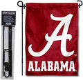 Alabama Crimson Tide Script A Garden Flag with Stand Holder by CollegeFlagsandBannersCompany