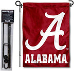 Alabama Crimson Tide Script A Garden Flag with Stand Holder by CollegeFlagsandBannersCompany