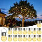 GIGALUMI Solar Lights Outdoor Hanging Lantern Garden Decor for Outside 16Pc by GIGALUMI