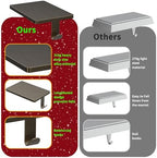 GloTika Christmas Stocking Holders for Mantle Set of 4, Heavy Duty Stocking Holder Hooks for Fireplace Tabletop Shelf Christmas Ornaments, Cast Iron Stocking Hangers Base, Bronze - Image 5