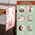 Maison d' Hermine Table Runner 100% Cotton 14.50" x 108" (Single Layer) - Image 5