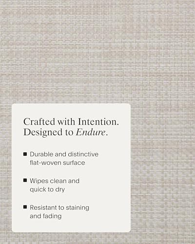Chilewich Basketweave Placemats, Woven Rectangle Placemats Set of 4 - Image 3