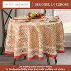 Maison d' Hermine Table Cloth Round Table Reusable 100% Cotton 63" Diameter - Image 2