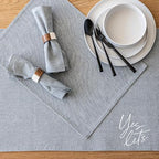 Over&Back 18x90 Woven Chambray Cotton Table Runner - Washable Table Runners for a Custom Home Decor Tablescape - Coffee Table, Dinner Table, Living Room - Blue - Image 6
