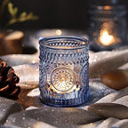 DARJEN Blue Votive Candle Holders Set of 36 - Votive Candle Holders Bulk, Glass Candle Holder for Party Decoration, Tea Lights Candle Holders for Wedding - Image 2