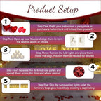 I Love You Luminary Bags with LED Tea Light Candles, Balloons, and Rose Petals – Romantic Decorations for Proposals, Anniversaries, and Special Moments - Image 6