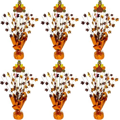 Thanksgiving Turkey Centerpiece Maple Leaves Fall Table Decoration by YinNorth