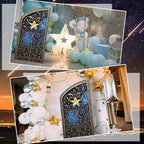 Leinuosen 5 ft Starry Movie Night Gate Cardboard Stand up Party Decorations Under The Stars Cutout Life Size Movie Night Award Prop Prom Homecoming Wedding Birthday Party Backdrop Decor - Image 3