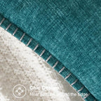CaliTime Decorative Couch Throw Pillow Covers 24 X 24 Inches Teal - Image 3