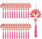 AceOrbit 24 Pcs Rose Red Lotus Diwali Hanging Decorations for Home by Unknown