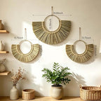Qian Qian You Seagrass Wall Basket Set - Image 3
