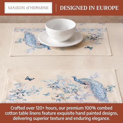 Maison d' Hermine Placemats Set of 4 Reusable 100% Combed Cotton (13"x19") - Image 3