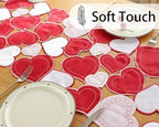 Valentines Day Decorations Table Runner Embroidered Red Pink Love Heart 86 Inches Long for Birthday, Wedding Anniversary, Marriage Proposals, Engagements, Romantic Events - Image 5