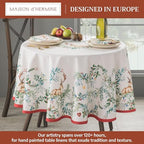 Maison d' Hermine Table Cloth Round Table Reusable 100% Cotton 69" Diameter - Image 2