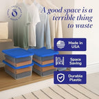 HOMZ Snaplock, Small Clear Plastic Storage Organizer Bins w/Lids, 4 Pack - Image 5