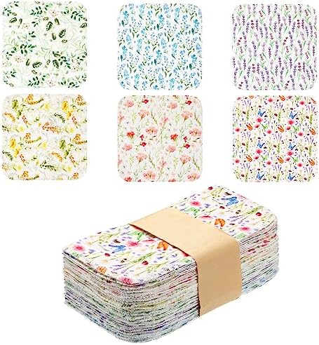 Kinlop 24 Pcs Back to School Lunchbox Cloth Napkins Bulk Summer Reusable by Kinlop