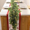 2Pcs 6FT Christmas Garland with Lights, Norfolk Pine Garland Decor for Xmas by Home