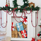 Bucherry 4 Pcs Christmas Wood Bead Garland 28.8 Feet, Red - Image 4