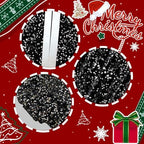 Black Tree Skirt Halloween Christmas Tree Skirt Ruffle 45 Inch - Image 2