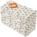 TARAN LIVING Cotton Cloth Napkins Natural Reusable Fall Dinner Napkins Reusable Machine Washable Fabric for Events, Gift, Home Decor - 18"x18" - Set of 12 (Brown Floral (Pack of 12), 18x18 Inchs) by TARANLIVING