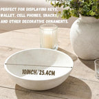 Vanselia Decorative Table Bowl Ceramic Trays Home Room Decor (10" Rustic) - Image 4