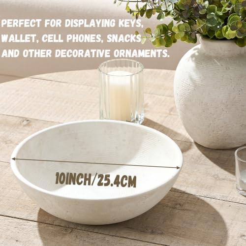 Vanselia Decorative Table Bowl Ceramic Trays Home Room Decor (10" Rustic) - Image 4