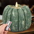 Fall Decorations for Home - Flickering Flameless Wax Pumpkin LED Candle by moredots