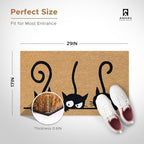 Coir Welcome Mat, Non-Slip, Catguard, 17 x 29 in - Image 2