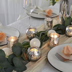 DEVI 48PCS Assorted Votive Candle Holders, Mercury Glass Candle Holder for Party,Wedding Centerpieces for Tables,Birthday Table Decor - Image 3