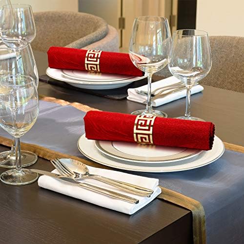 Hotop 250 Pcs Gold Napkin Rings Bulk, Metal Napkin Holder Buckles - Image 2