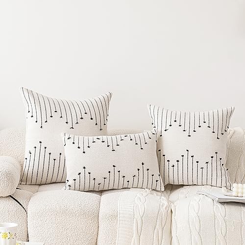 LILEPOY Boho Throw Pillow Covers 18x18 Farmhouse Decorative Pillow case - Image 2