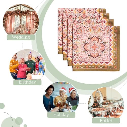 Maison d' Hermine Cloth Napkins Set of 4 Reusable 100% Cotton (20" x 20") - Image 6