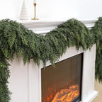 4PCS 6FT Christmas Cedar Garlands Real Touch Soft Greenery Pine Decorations - Image 4