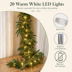 Garland with Lights, Garland for Mantle, Lighted Eucalyptus Garland - Image 3