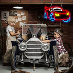 Car Neon Sign Dimmable Racing Car Led Neon Light for Wall Decor for Bedroom Playroom Gameroom Birthday Party Gifts for Boys Girls Fans 15.75×9.06 IN-USB Powered-Acrylic - Image 5
