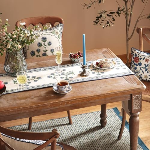 Patdrea Designer Elegant French Linen Table Runner,12"X71"-Ivar B - Image 6